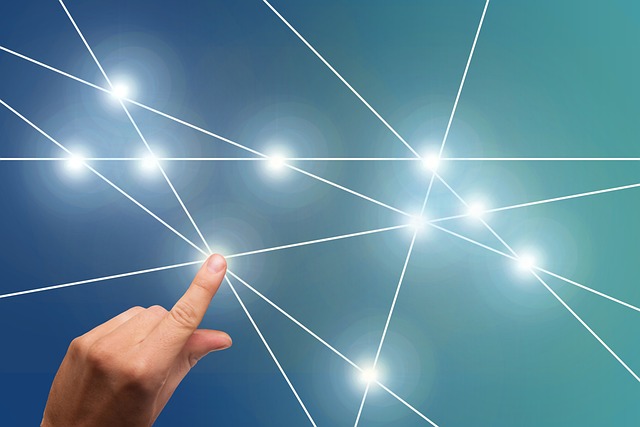 Symbolbild Netzwerk f&uuml;r Kontakt